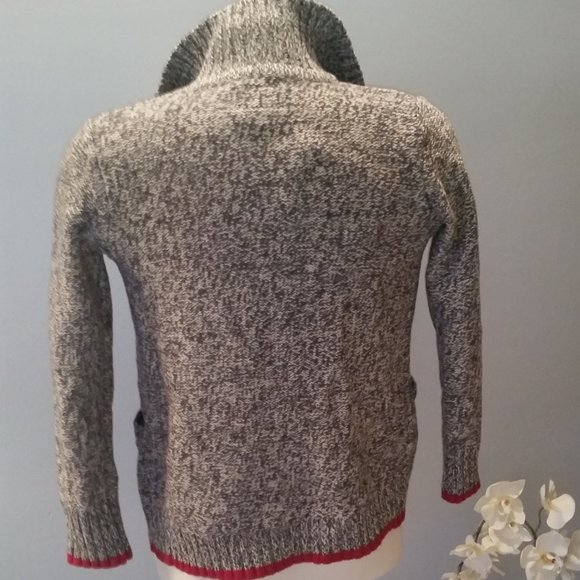 Roots Cabin grey waterfall cardigan NWT - Picture 2 of 5